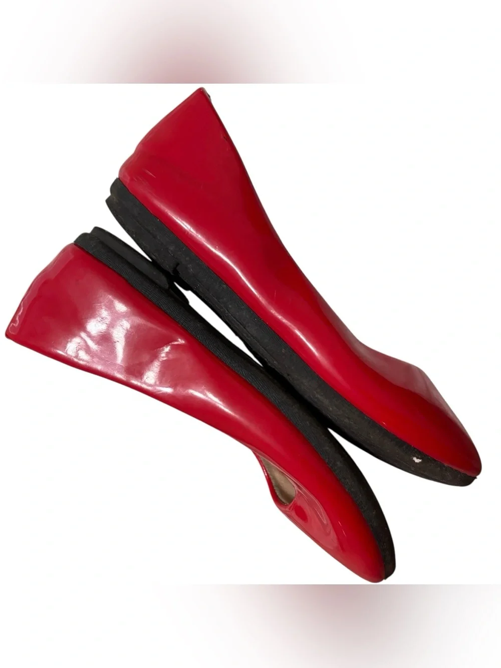 Link Comfort Red Patent Ballet Flats size 11 Toddler